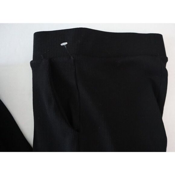 Naked Wardrobe P0083 Women's Sz S Black Snatched High Waist Ribbed Joggers - Picture 8 of 10